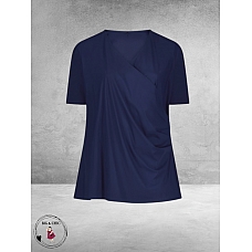 Plus Basics Wrap Top Ink BLUE 